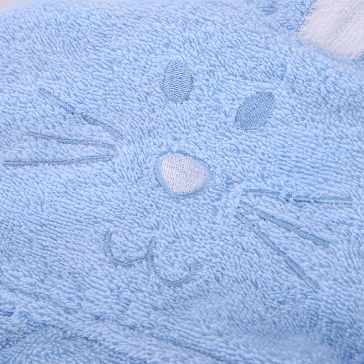 Naka-hood na bathrobe para sa mga bata cotton cute1 (8)