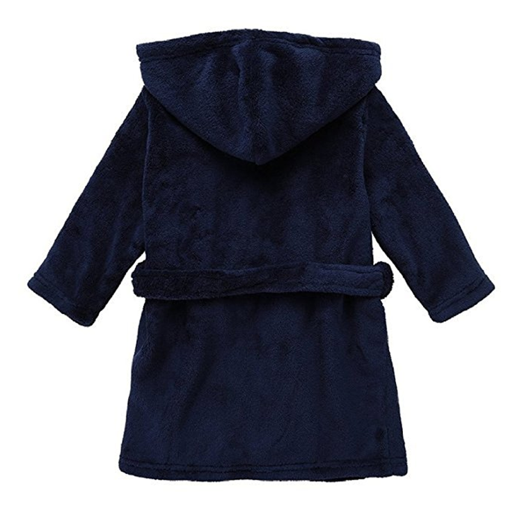 بالىلار مۇنچا Hooded Flannel Fleece قاتتىق رەڭ (5)