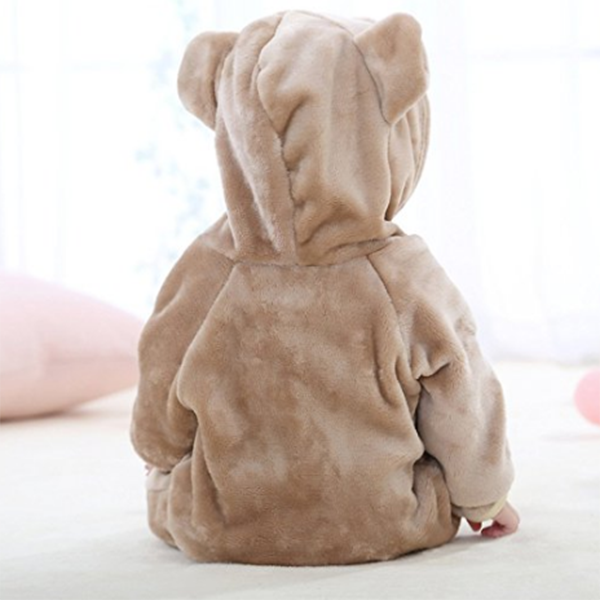 Children pajamas hooded flannel fleece snug-fig footless (3)