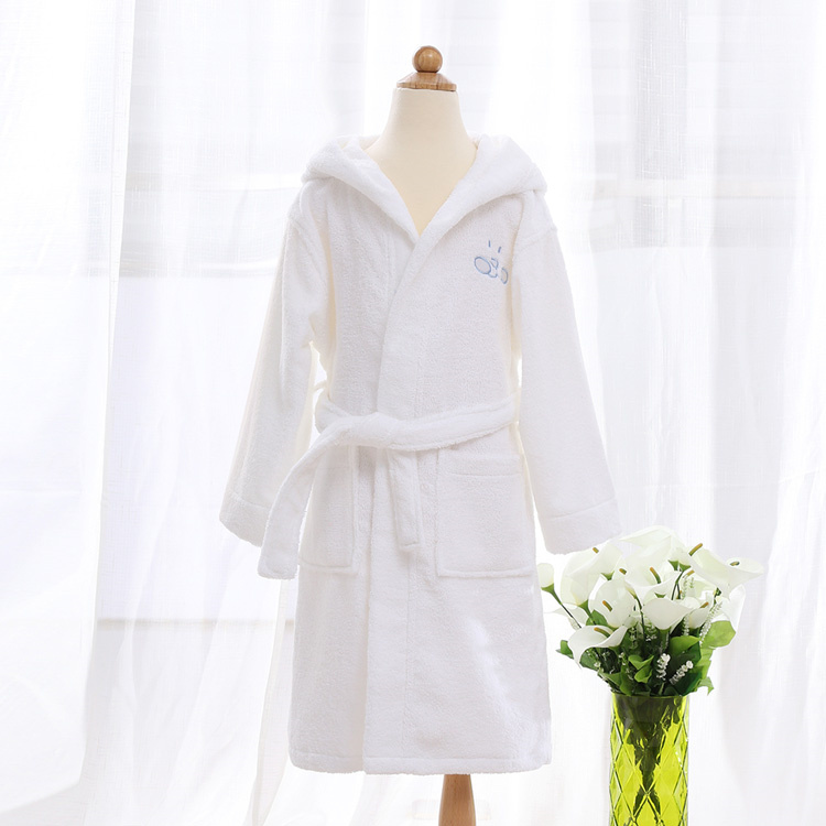 Hooded bathrobe for children cotton cute1 (2)