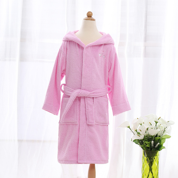 Hooded bathrobe for children cotton cute1 (5)